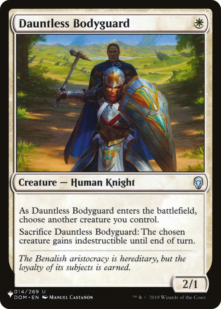 Dauntless Bodyguard [The List] | Black Swamp Games