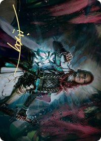Tergrid, God of Fright Art Card (Gold-Stamped Signature) [Kaldheim Art Series] | Black Swamp Games