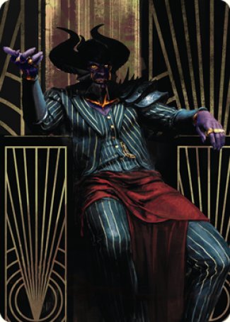 Ob Nixilis, the Adversary 2 Art Card [Streets of New Capenna Art Series] | Black Swamp Games