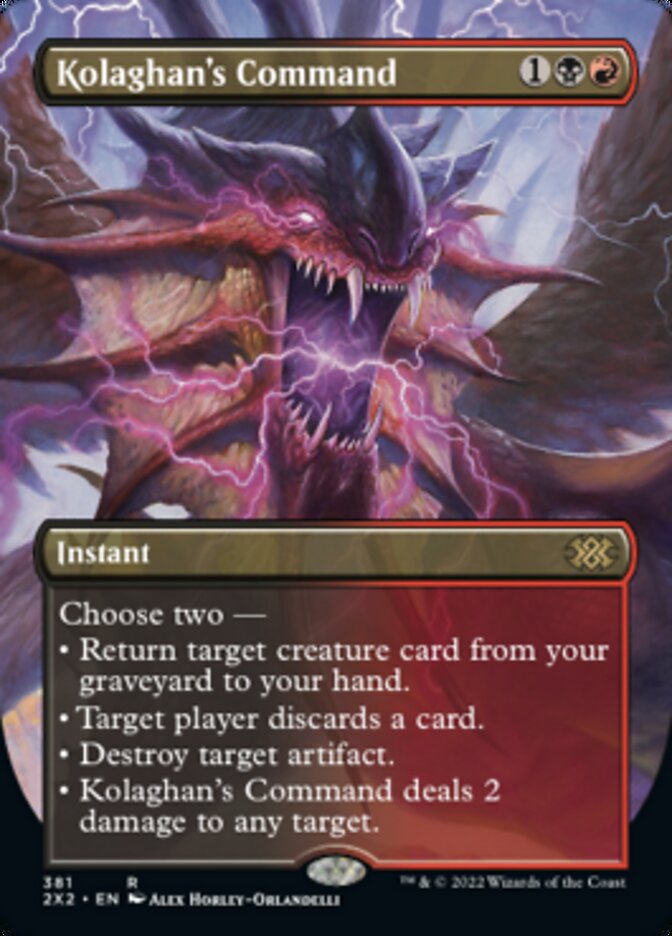 Kolaghan's Command (Borderless Alternate Art) [Double Masters 2022] | Black Swamp Games