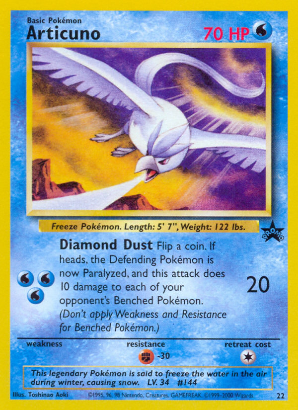 Articuno (22) [Wizards of the Coast: Black Star Promos] | Black Swamp Games