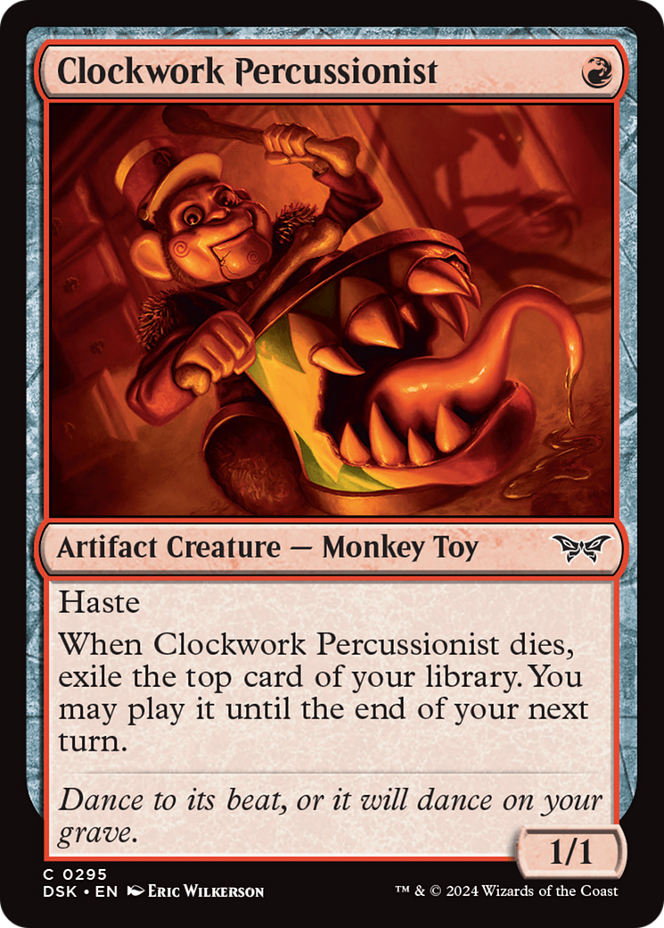 Clockwork Percussionist (0295) [Duskmourn: House of Horror] | Black Swamp Games