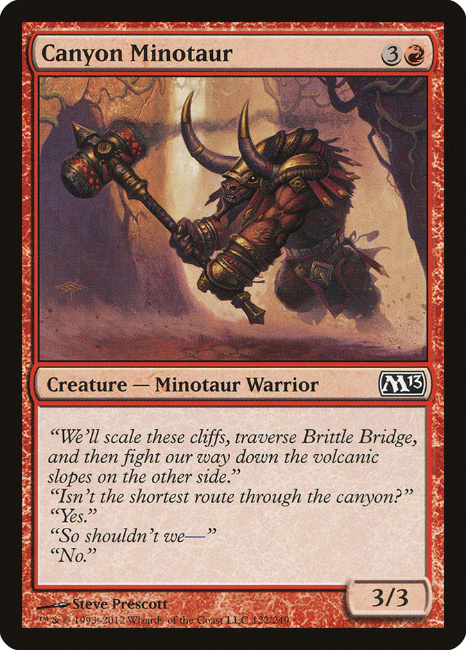 Canyon Minotaur [Magic 2013] | Black Swamp Games