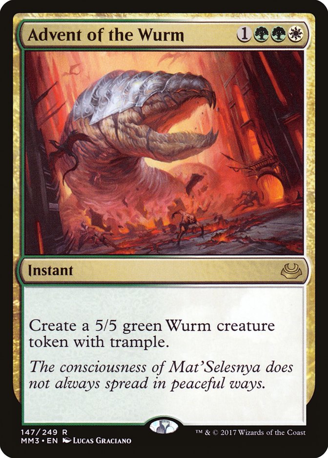Advent of the Wurm [Modern Masters 2017] | Black Swamp Games