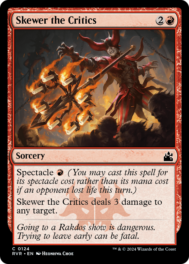 Skewer the Critics [Ravnica Remastered] | Black Swamp Games