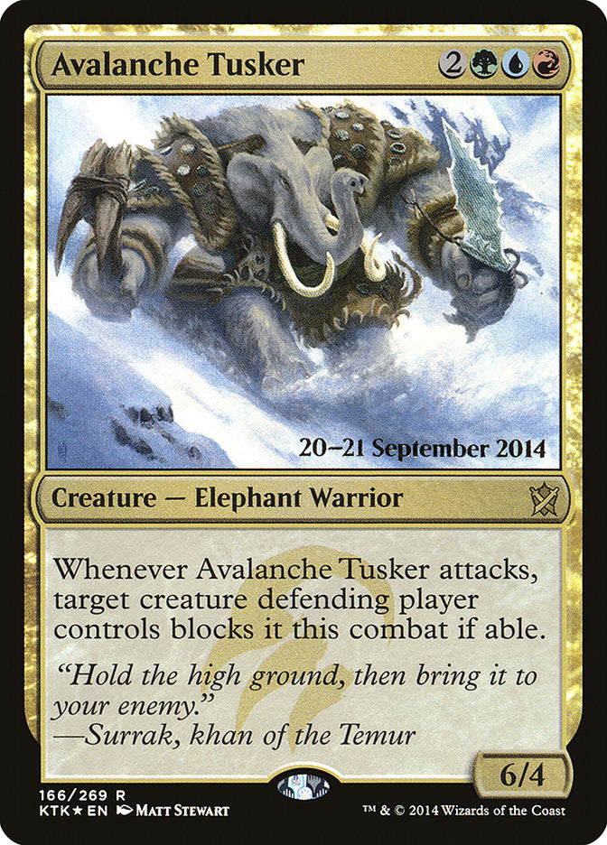 Avalanche Tusker [Khans of Tarkir Prerelease Promos] | Black Swamp Games