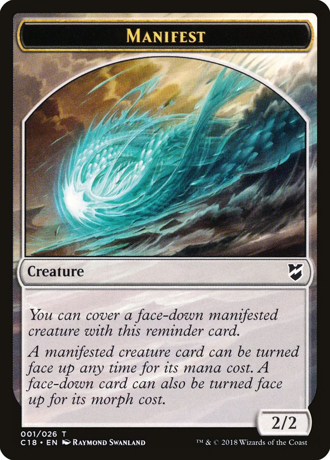 Manifest [Commander 2018 Tokens] | Black Swamp Games