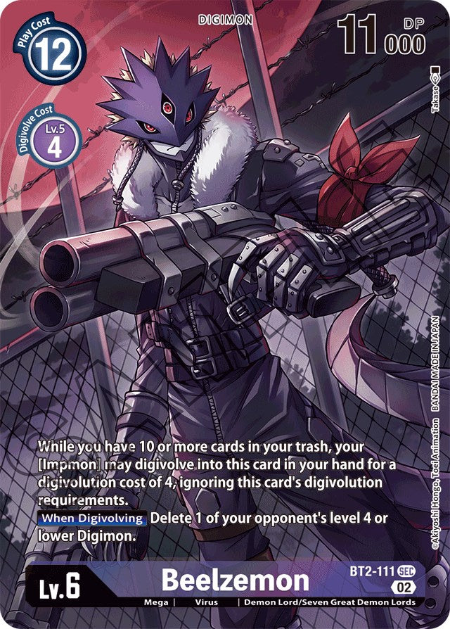 Beelzemon [BT2-111] (Alternate Art) [Starter Deck: Beelzemon Advanced Deck Set] | Black Swamp Games