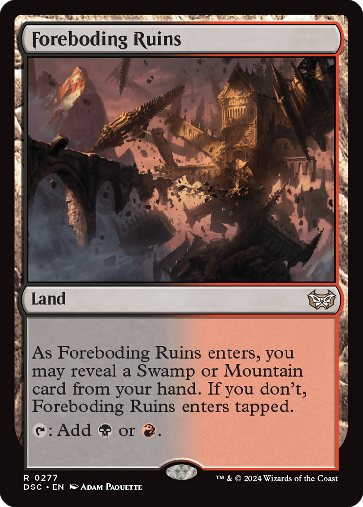 Foreboding Ruins [Duskmourn: House of Horror Commander] | Black Swamp Games