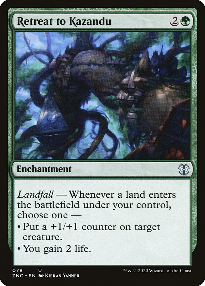 Retreat to Kazandu [Zendikar Rising Commander] | Black Swamp Games