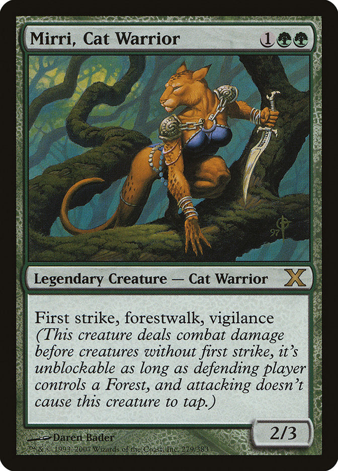 Mirri, Cat Warrior [Tenth Edition] | Black Swamp Games