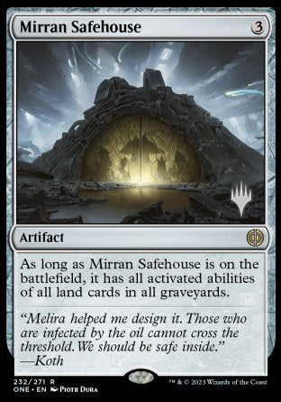 Mirran Safehouse (Promo Pack) [Phyrexia: All Will Be One Promos] | Black Swamp Games