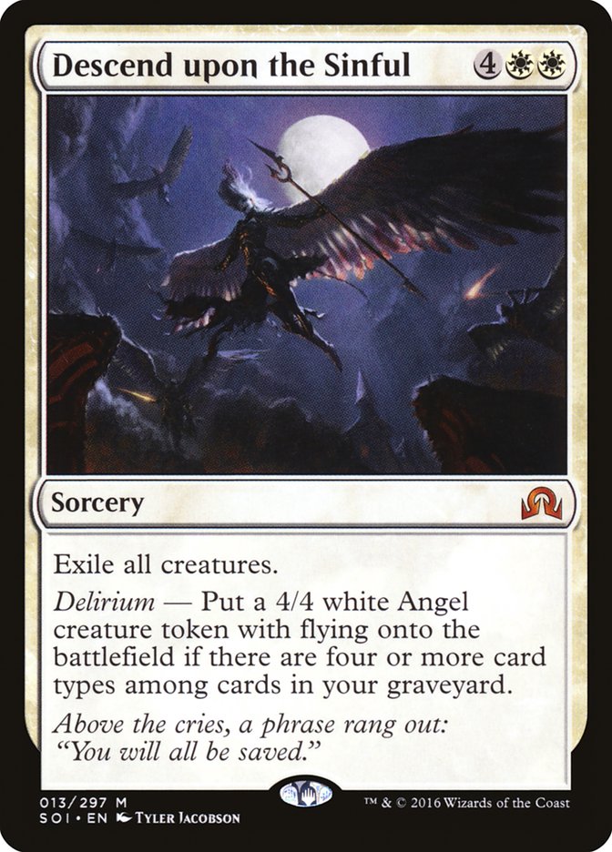 Descend upon the Sinful [Shadows over Innistrad] | Black Swamp Games