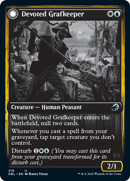 Devoted Grafkeeper // Departed Soulkeeper [Innistrad: Double Feature] | Black Swamp Games