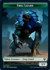 Frog Lizard // Elephant Double-Sided Token [Commander 2021 Tokens] | Black Swamp Games
