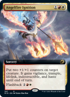 Angelfire Ignition (Extended Art) [Innistrad: Midnight Hunt] | Black Swamp Games