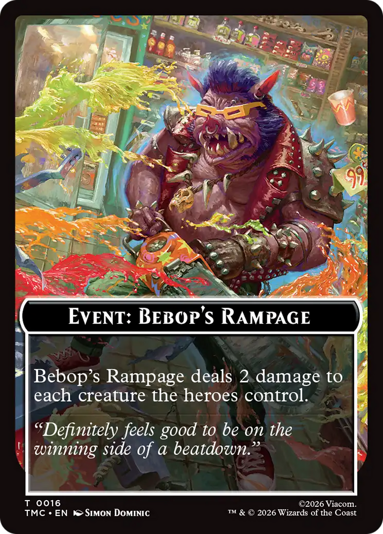 Event: Bebop's Rampage [Teenage Mutant Ninja Turtles Commander Tokens] | Black Swamp Games