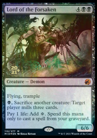 Lord of the Forsaken [Innistrad: Midnight Hunt Prerelease Promos] | Black Swamp Games