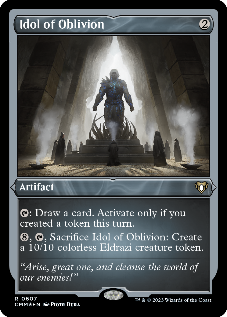 Idol of Oblivion (Foil Etched) [Commander Masters] | Black Swamp Games
