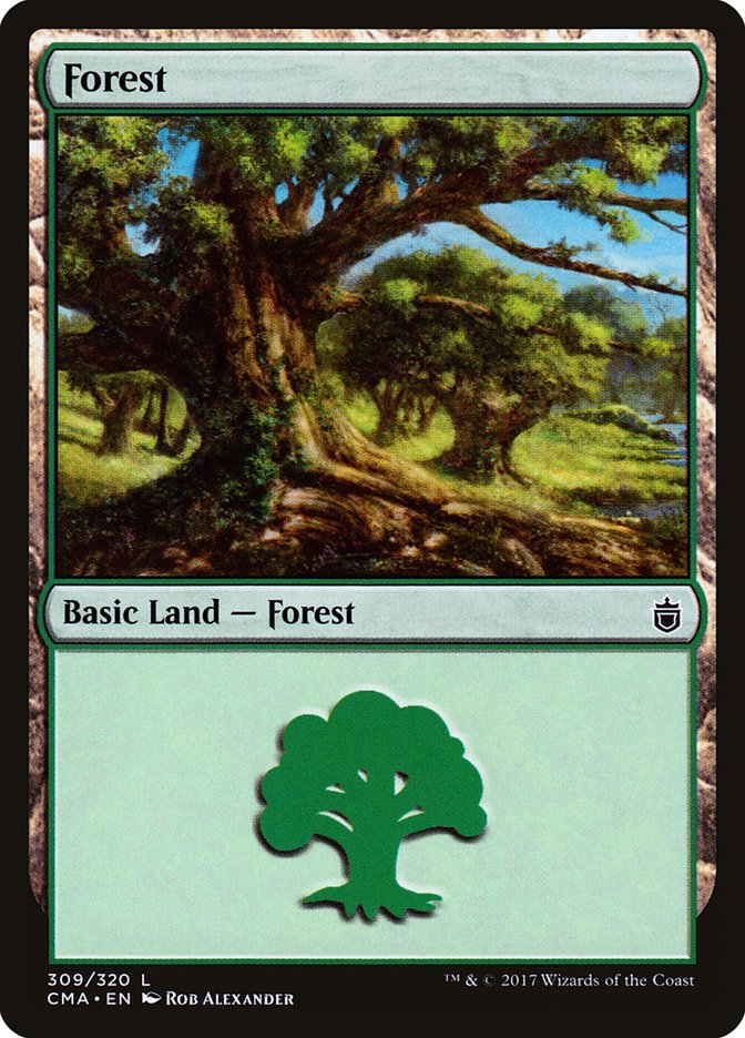 Forest (309) [Commander Anthology] | Black Swamp Games