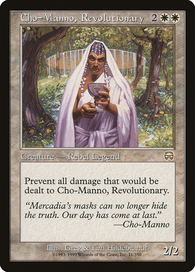 Cho-Manno, Revolutionary [Mercadian Masques] | Black Swamp Games