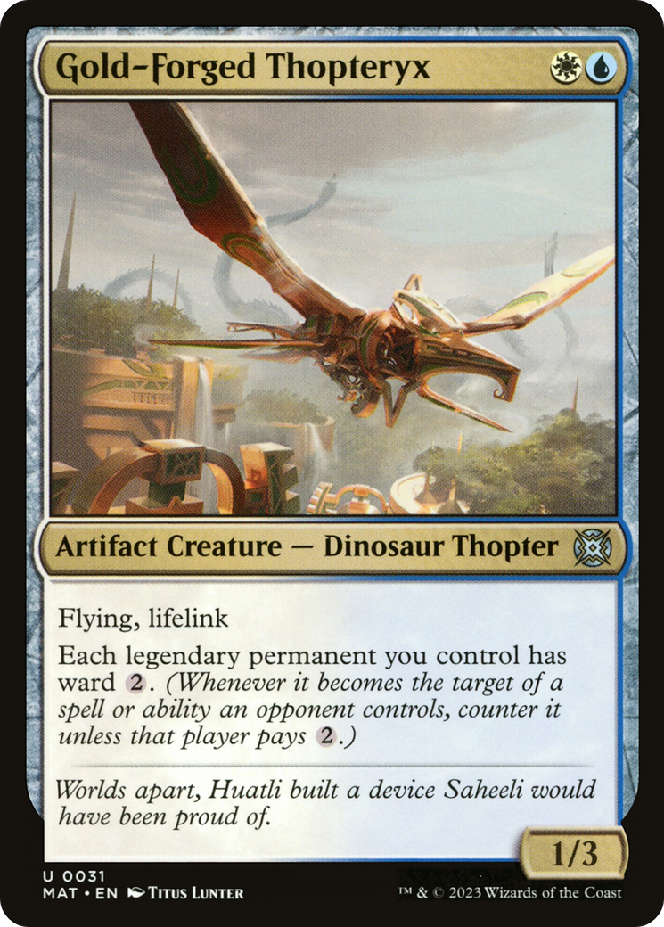 Gold-Forged Thopteryx [March of the Machine: The Aftermath] | Black Swamp Games