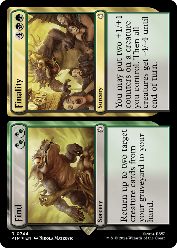 Find // Finality (Surge Foil) [Fallout] | Black Swamp Games