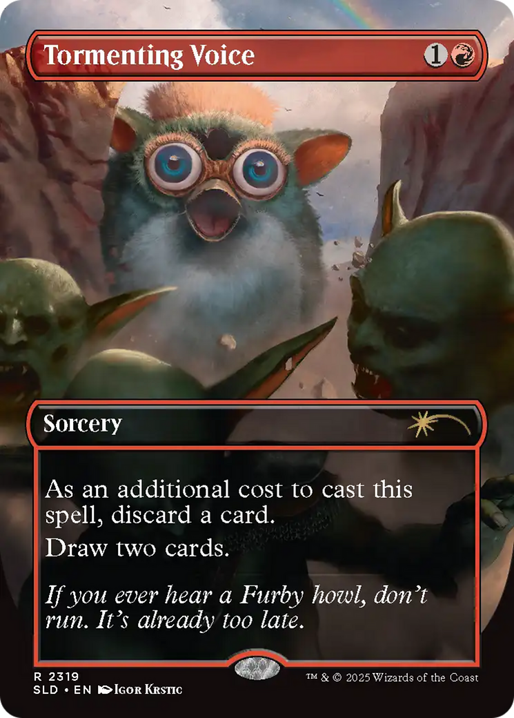 Tormenting Voice (Rainbow Foil) [Secret Lair Drop Series] | Black Swamp Games