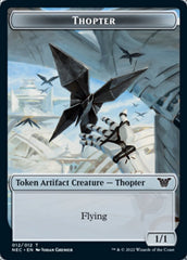 Thopter // Spirit (002) Double-Sided Token [Kamigawa: Neon Dynasty Commander Tokens] | Black Swamp Games