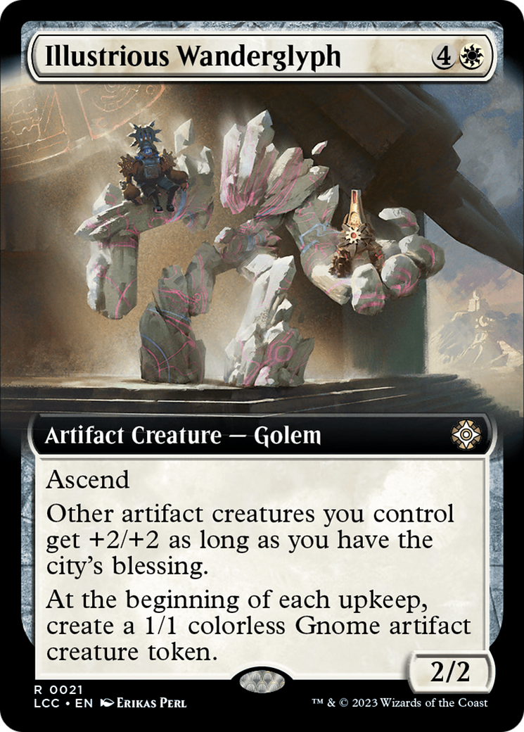 Illustrious Wanderglyph (Extended Art) [The Lost Caverns of Ixalan Commander] | Black Swamp Games