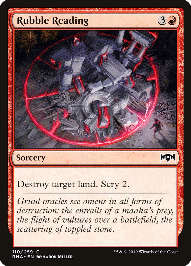 Rubble Reading [Ravnica Allegiance] | Black Swamp Games