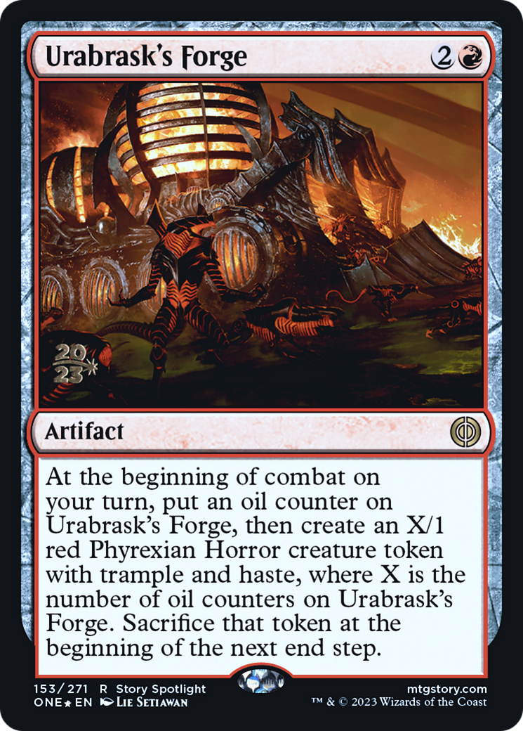 Urabrask's Forge [Phyrexia: All Will Be One Prerelease Promos] | Black Swamp Games