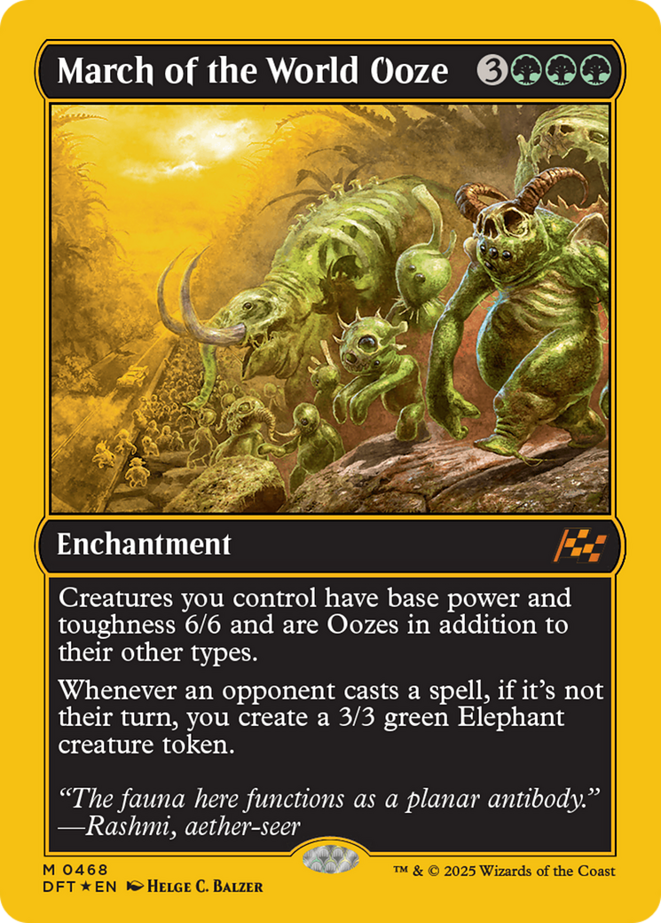 March of the World Ooze (First-Place Foil) [Aetherdrift] | Black Swamp Games