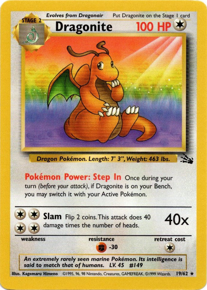 Dragonite (19/62) [Fossil Unlimited] | Black Swamp Games