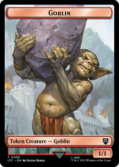 Goblin // Wraith Double-Sided Token [The Lord of the Rings: Tales of Middle-Earth Commander Tokens] | Black Swamp Games