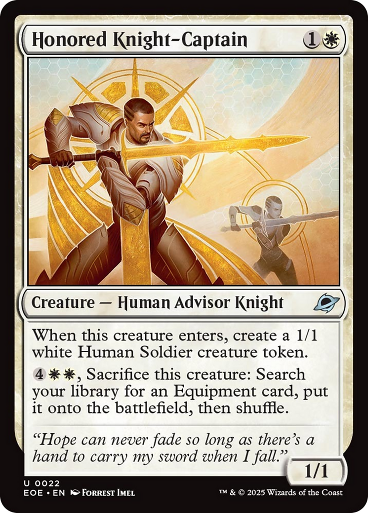 Honored Knight-Captain [Edge of Eternities] | Black Swamp Games