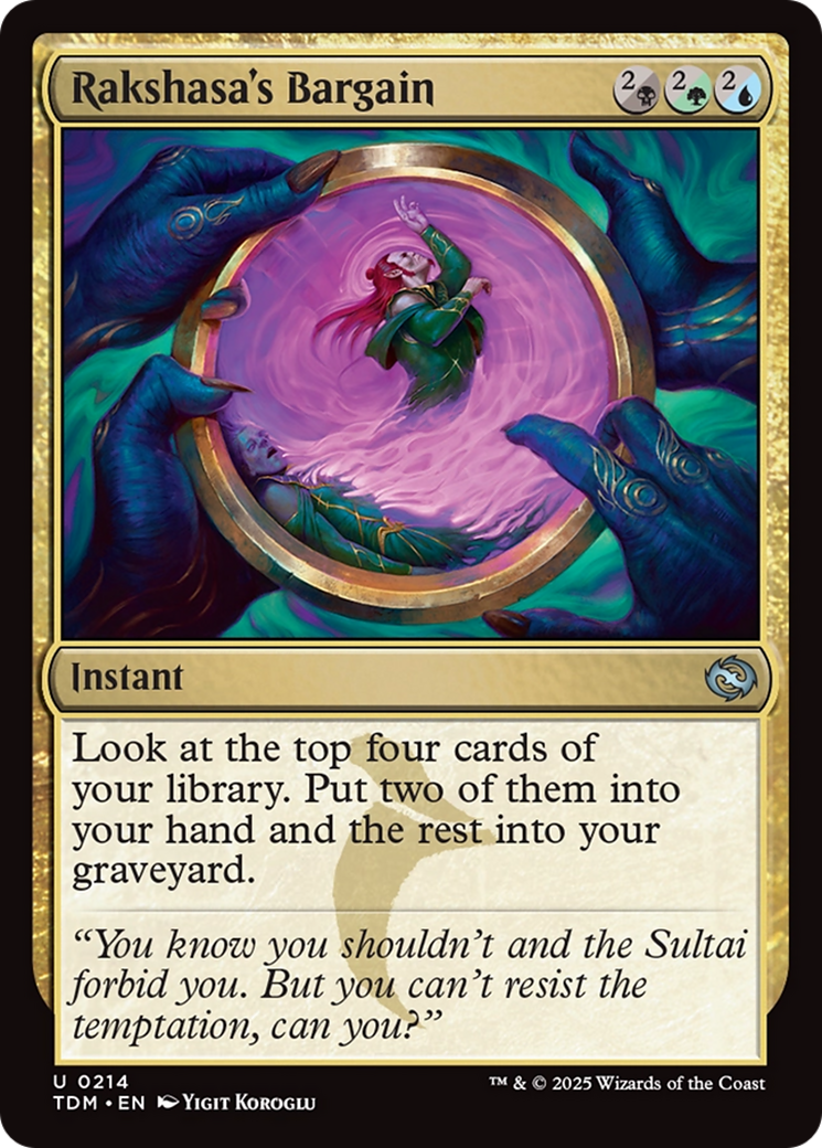 Rakshasa's Bargain [Tarkir: Dragonstorm] | Black Swamp Games