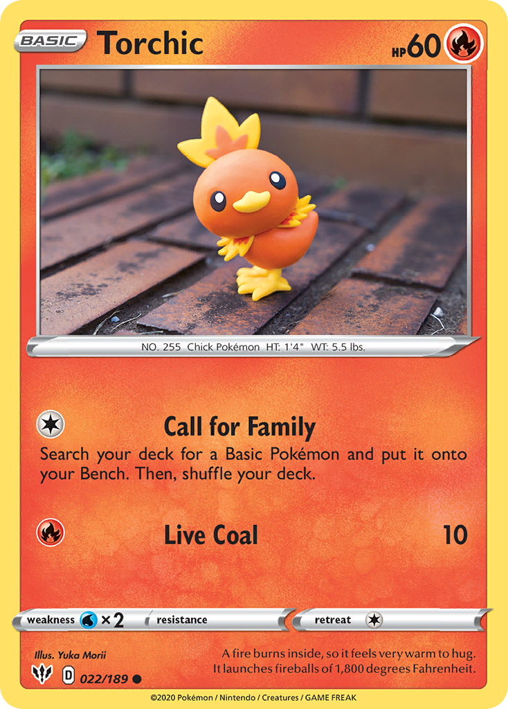 Torchic (022/189) [Sword & Shield: Darkness Ablaze] | Black Swamp Games