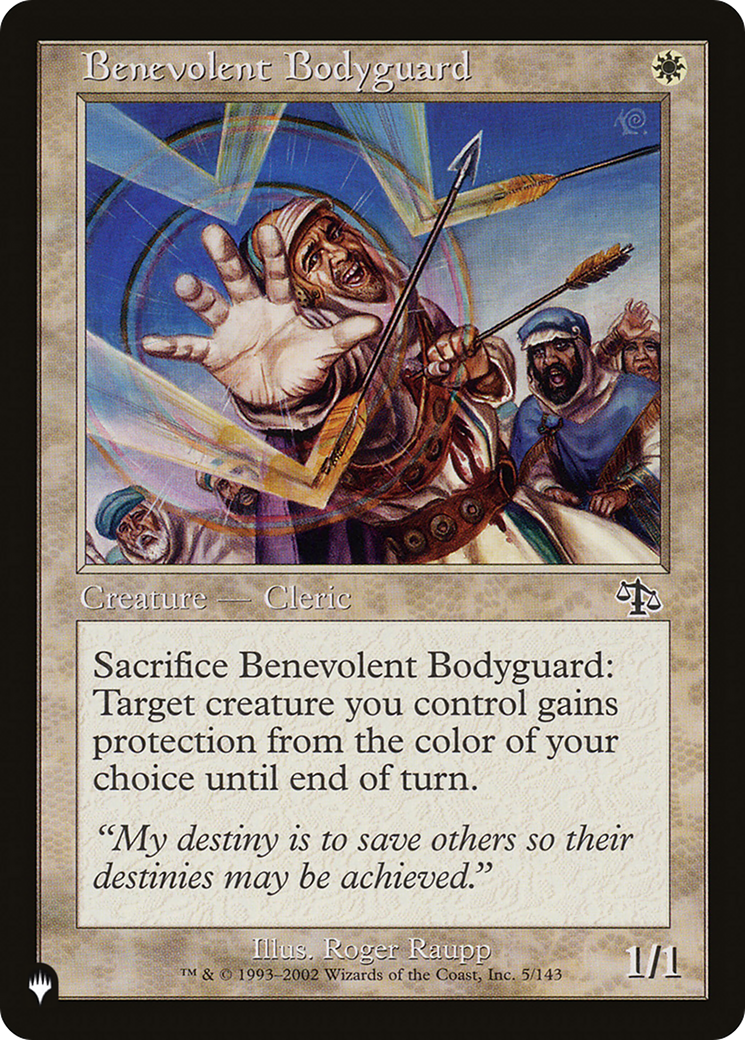 Benevolent Bodyguard [The List Reprints] | Black Swamp Games