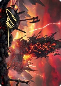 Immersturm Skullcairn Art Card (Gold-Stamped Signature) [Kaldheim Art Series] | Black Swamp Games