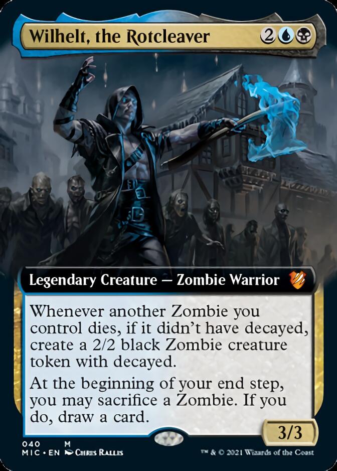 Wilhelt, the Rotcleaver (Extended Art) [Innistrad: Midnight Hunt Commander] | Black Swamp Games