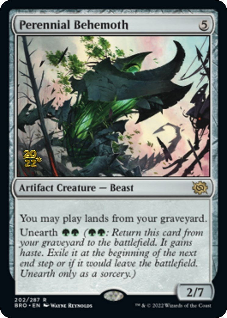 Perennial Behemoth [The Brothers' War Prerelease Promos] | Black Swamp Games