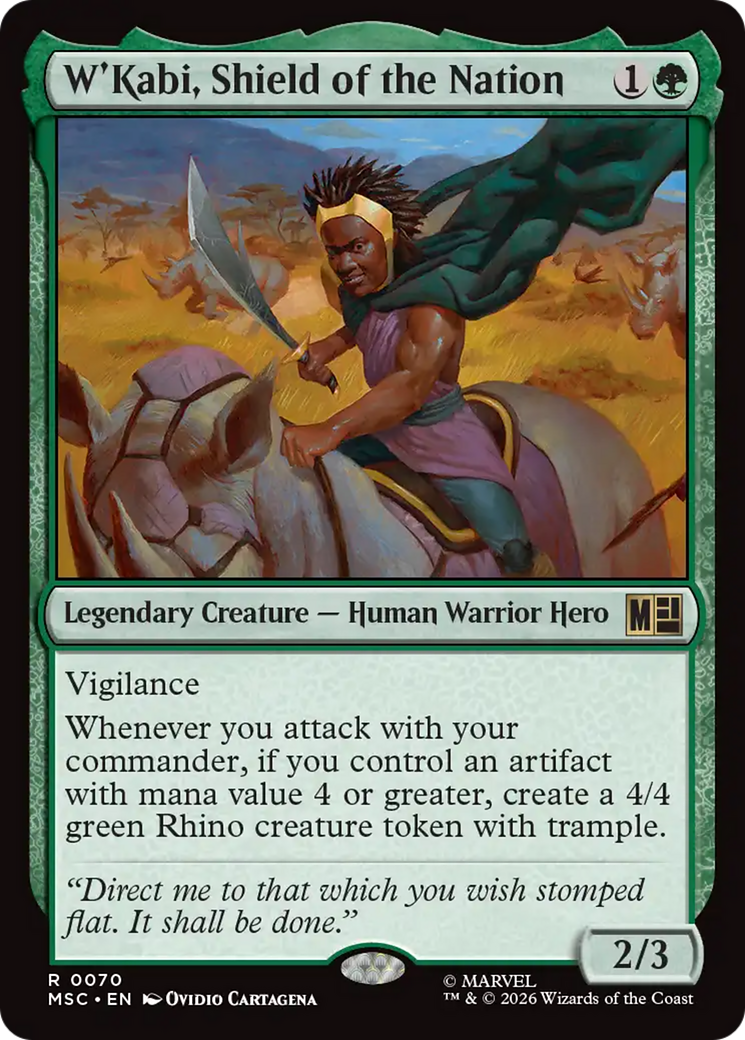 W'Kabi, Shield of the Nation (Surge Foil) [Marvel Super Heroes Commander] | Black Swamp Games