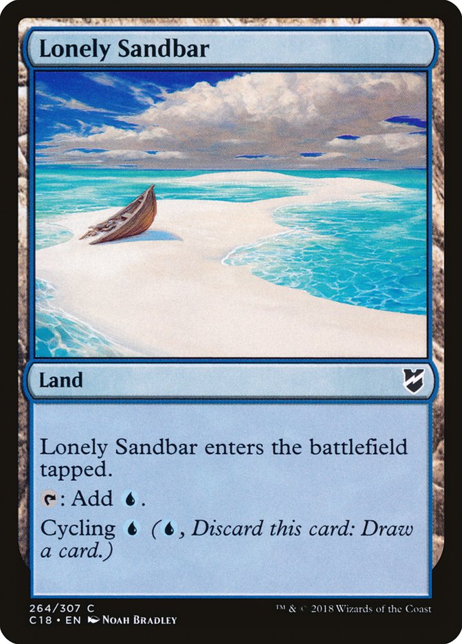 Lonely Sandbar [Commander 2018] | Black Swamp Games