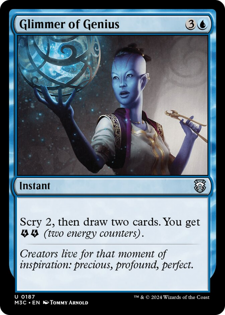 Glimmer of Genius (Ripple Foil) [Modern Horizons 3 Commander] | Black Swamp Games