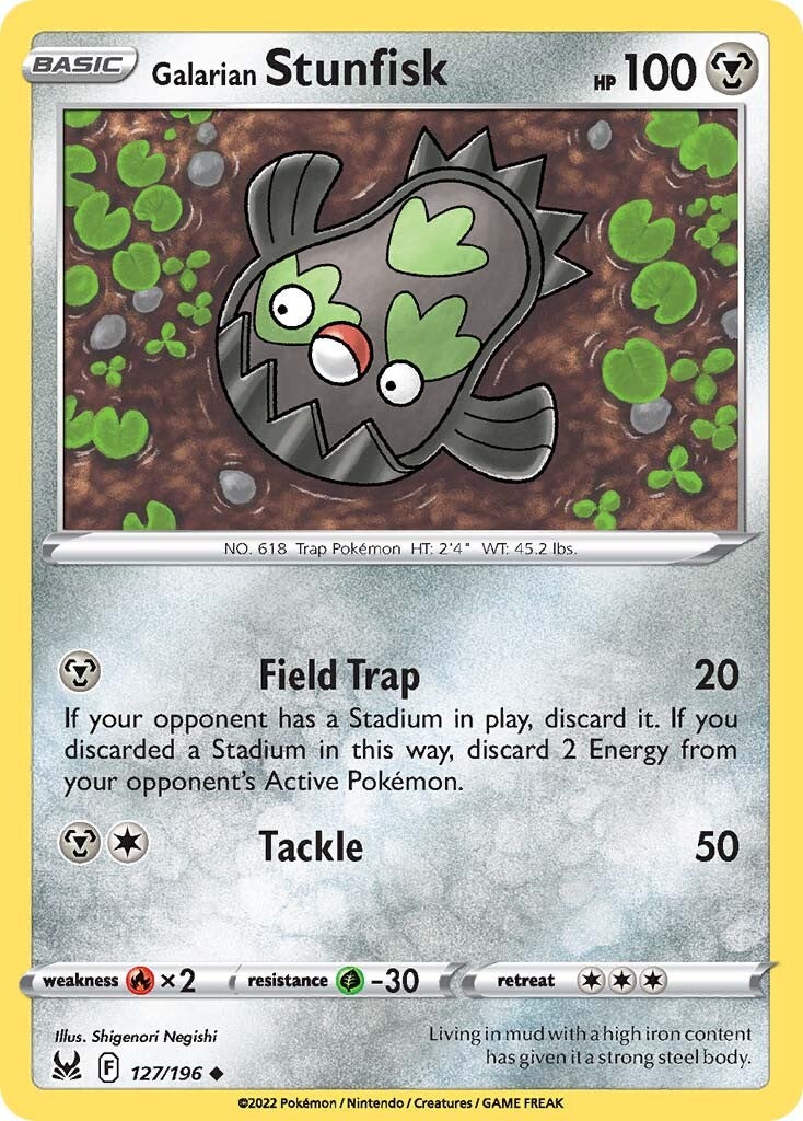 Galarian Stunfisk (127/196) [Sword & Shield: Lost Origin] | Black Swamp Games