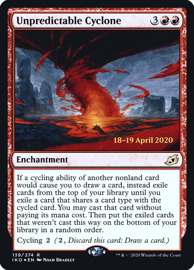 Unpredictable Cyclone [Ikoria: Lair of Behemoths Prerelease Promos] | Black Swamp Games