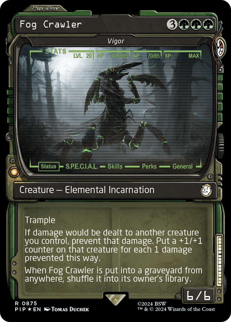 Fog Crawler - Vigor (Showcase) (Surge Foil) [Fallout] | Black Swamp Games