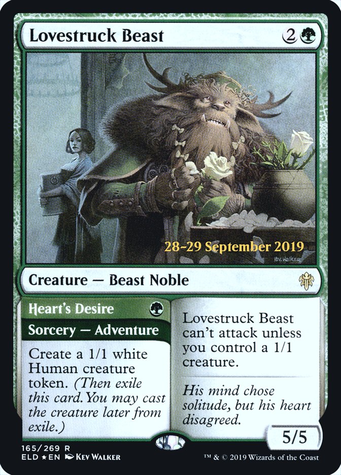 Lovestruck Beast // Heart's Desire [Throne of Eldraine Prerelease Promos] | Black Swamp Games