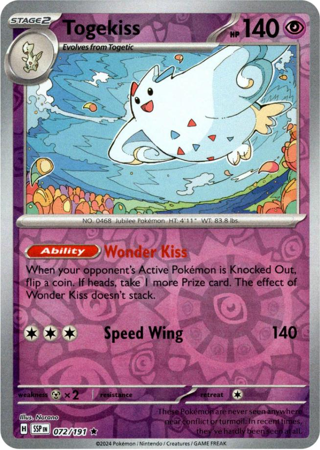 Togekiss (072/191) [Scarlet & Violet: Surging Sparks] | Black Swamp Games